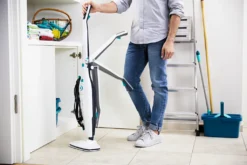 Leifheit Dampfreiniger CleanTenso Inkl. 2er Set Ersatz-Wischbezüge -Besten Staubsauger Geschäft 6be0f4f5498163cdceada789506555cb