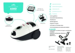 ETA Bodenstaubsauger AERO ETA050090010, ECO Motor, 700 Watt, Mit Beutel, Für Alle Bodenarten Geeignet -Besten Staubsauger Geschäft 6dde2f747c0f7821fba0f9a51ced73f5