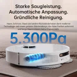 Dreame L10S Ultra Saugroboter Mit Absaugstation Selbstwaschend Selbstauffüllend Selbstentleerend 5300Pa AI+3D Navigation Spinnwischen Heißlufttrocknung Teppicherkennung APP -Besten Staubsauger Geschäft 6e426b9abdb0478689088f473787c98b