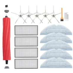 17er Set ZubehöR Für Roborock S7 S7 + S7 Plus S7 Max T7S T7S Plus Saugroboter Filter Mop (Weiss)