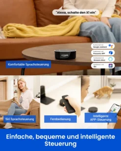 Proscenic Floobot X1 Saugroboter Mit Absaugstation,Ultraschall-Wischsystem,3000Pa Saugkraft,PathPro™ Laser-gestützte Navigation,Staubsauger Roboter Mit Siri,Google Assistant, Alexa& App-Steuerung -Besten Staubsauger Geschäft 75176e6d91ac7cc6a1f84a05f843f800