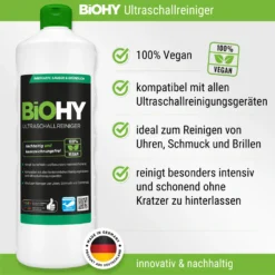 BiOHY Ultraschallreiniger (2x1l Flasche) + Dosierer | Intensive Und Materialschonende Reinigung Von Brillen, Dentalprodukte, Gold, Münzen Und Schmuck| KONZENTRAT Für Ultraschallbad -Besten Staubsauger Geschäft 752b80af0417179e4c04748558184b71
