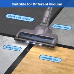 Greenote Akku Staubsauger, 23000PA Staubsauger Kabellos 4 In 1, 200W Mit Doppeltem Digitalmotor LED Elektrobürste Staubsauger, Bis Zu 35 Minuten, Leiser Handstaubsauger, Für Tierhaar Teppich Autos -Besten Staubsauger Geschäft 772da1fc127388a5a536db0d9f65db20