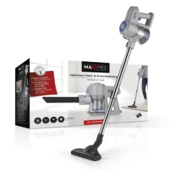 MAXXMEE Akku-Zyklon-Staubsauger - Bis Zu 35 Minuten Dauerbetrieb - Hellgrau/blau Akku Zyklon Staubsauger Kabellos Handsauger Bodensauger Beutellos Sauger -Besten Staubsauger Geschäft 78c3f693c17021a54a52333de7e854c9