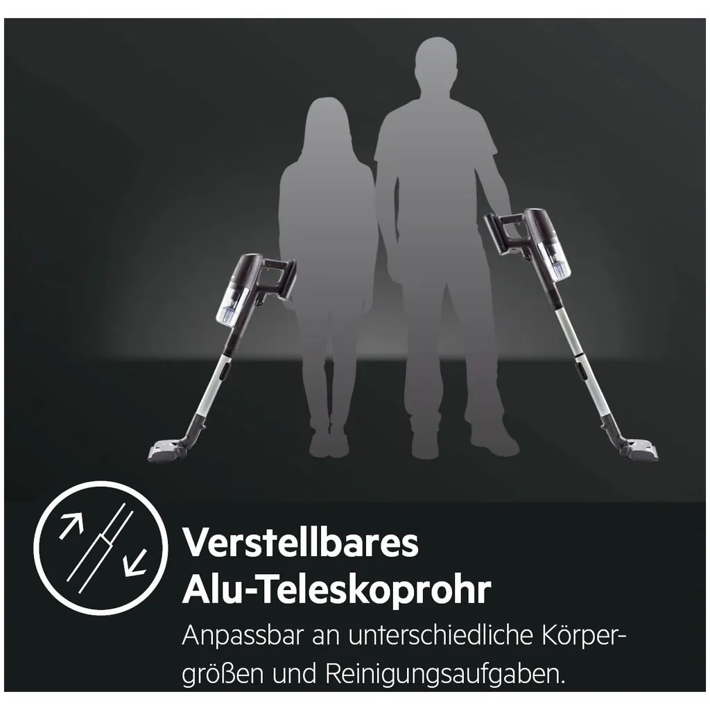 AEG AP81UB25UG Ultimate 8000 Akku Bodenstaubsauger & Handsauger, 3 Stufen, Automatik-Modus, LED-Frontlicht, Teleskoprohr, Selbstreinigende Bürstrolle, 25,2 V, Grau 10 AEG AP81UB25UG Ultimate 8000 Akku Bodenstaubsauger & Handsauger, 3 Stufen, Automatik-Modus, LED-Frontlicht, Teleskoprohr, Selbstreinigende Bürstrolle, 25,2 V, Grau – Bild 10