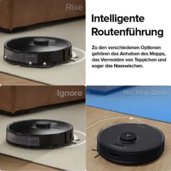 Roborock S7 + Staubsauger Roboter Mit Absaugstation Auto-Empty Dock (Saugleistung 2500Pa, Auto-Lifting-Mopp),Schwarz -Besten Staubsauger Geschäft 7bd5b1ae486d6d2dd286ad3c44d2e7aa