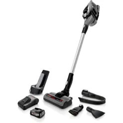Bosch Akku-Staubsauger Serie 8 BCS812KA2 Beutellos 0,4 L Schwarz, Silber