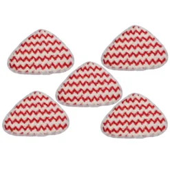 Vhbw 5x Wischbezug Ersatz Für Vileda 146576 Für Dampfreiniger, Dampfmop - Mikrofaser, Rot, Weiß