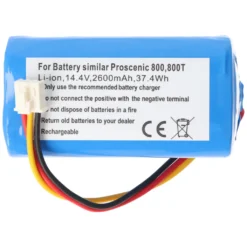 Akku Passend Für Proscenic 800T Li-ion Akku 820T, 830T, 820S Nur Mit Dem Weißen Stecker, Ildung Vergleichen -Besten Staubsauger Geschäft 809bbd72eb2594a9b401b2298918a5f2