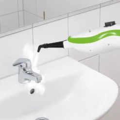 CLEANmaxx Dampfbesen 5in1 1500 W Dampfreiniger Hygiene Fliesen Küche Bad Möbel 100° - Bekämpft 99,99% Aller Bakterien Und Viren -Besten Staubsauger Geschäft 81bb11f65b50111d9dbc7f5779a8bb04