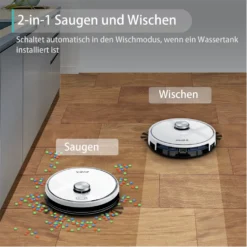 2022 SmartAI S9 Saugroboter Staubsauger Robot Wischroboter Automatisch APP Fernbedienung 4000PA Roboterstaubsauger Vacuum Reinigung Weiß -Besten Staubsauger Geschäft 82e93980c797b44cfbfa31e56205ac20