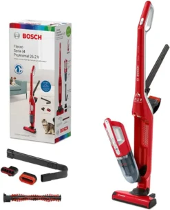 Bosch BBH3ZOO25 Kabelloser 2 In 1 Handstaubsauger Mit Stiel 25.2V ProAnimal Rot -Besten Staubsauger Geschäft 847067bd691ecc2935906c4397296f04