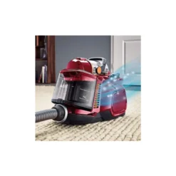 AEG Bodenstaubsauger LX7-2-CR-A Beutellos 650 Watt 72 DB Allergy Plus Filter Rot