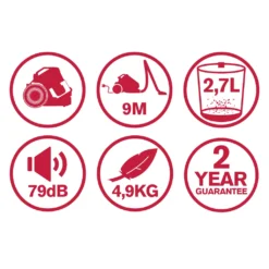 Dirt Devil Staubsauger Ohne Beutel - DD2504 - 700W - HEPA 12 Filter - 9M Reichweite - Mit Combibrush, Versenkter Bürste Und Parkettbürste - 4,9KG - Staubsammelbox 2,7L - Weiß 11 Dirt Devil Staubsauger Ohne Beutel - DD2504 - 700W - HEPA 12 Filter - 9M Reichweite - Mit Combibrush, Versenkter Bürste Und Parkettbürste - 4,9KG - Staubsammelbox 2,7L - Weiß -Besten Staubsauger Geschäft 954bef41e5f33407bcd1939499b1e34e