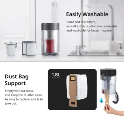 Roborock Auto-Empty Dock Für Roborock S7, S7 MaxV Staubsauger Roboter, Automatic Dust Collection, 3L Dust Bag, App-Control Schwarz 24 Roborock Auto-Empty Dock Für Roborock S7, S7 MaxV Staubsauger Roboter, Automatic Dust Collection, 3L Dust Bag, App-Control Schwarz -Besten Staubsauger Geschäft 957fa60b4a37da6c89eb6e2d57d57f9b