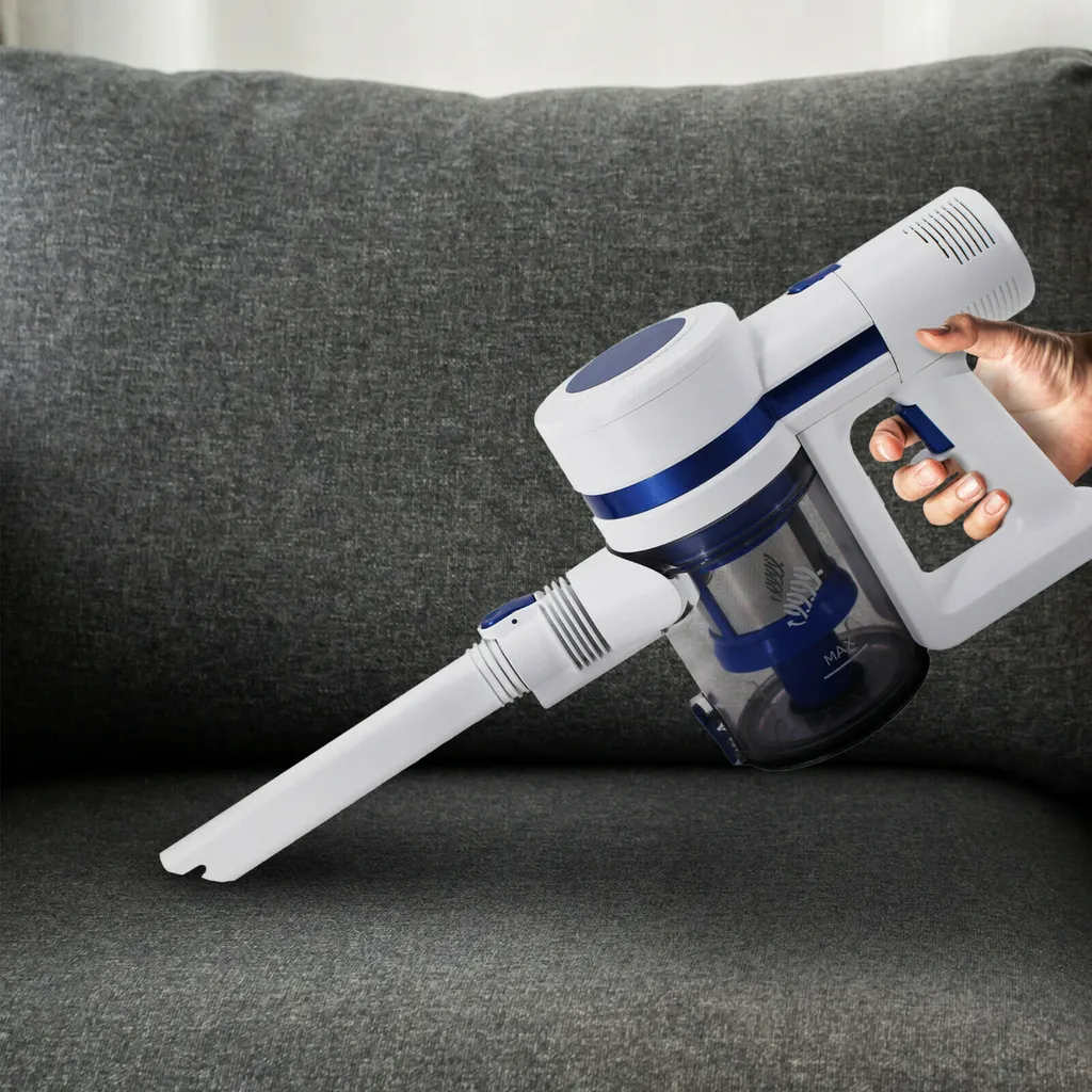 AREBOS Akku Staubsauger, 2-in-1 Hand- Und Bodenstaubsauger, 2 Leistungsstarke Saugmodi, Beutellos, Kabellos Bis Zu 55 Minuten, Mit Wandladestation, Weiß 9 AREBOS Akku Staubsauger, 2-in-1 Hand- Und Bodenstaubsauger, 2 Leistungsstarke Saugmodi, Beutellos, Kabellos Bis Zu 55 Minuten, Mit Wandladestation, Weiß – Bild 9