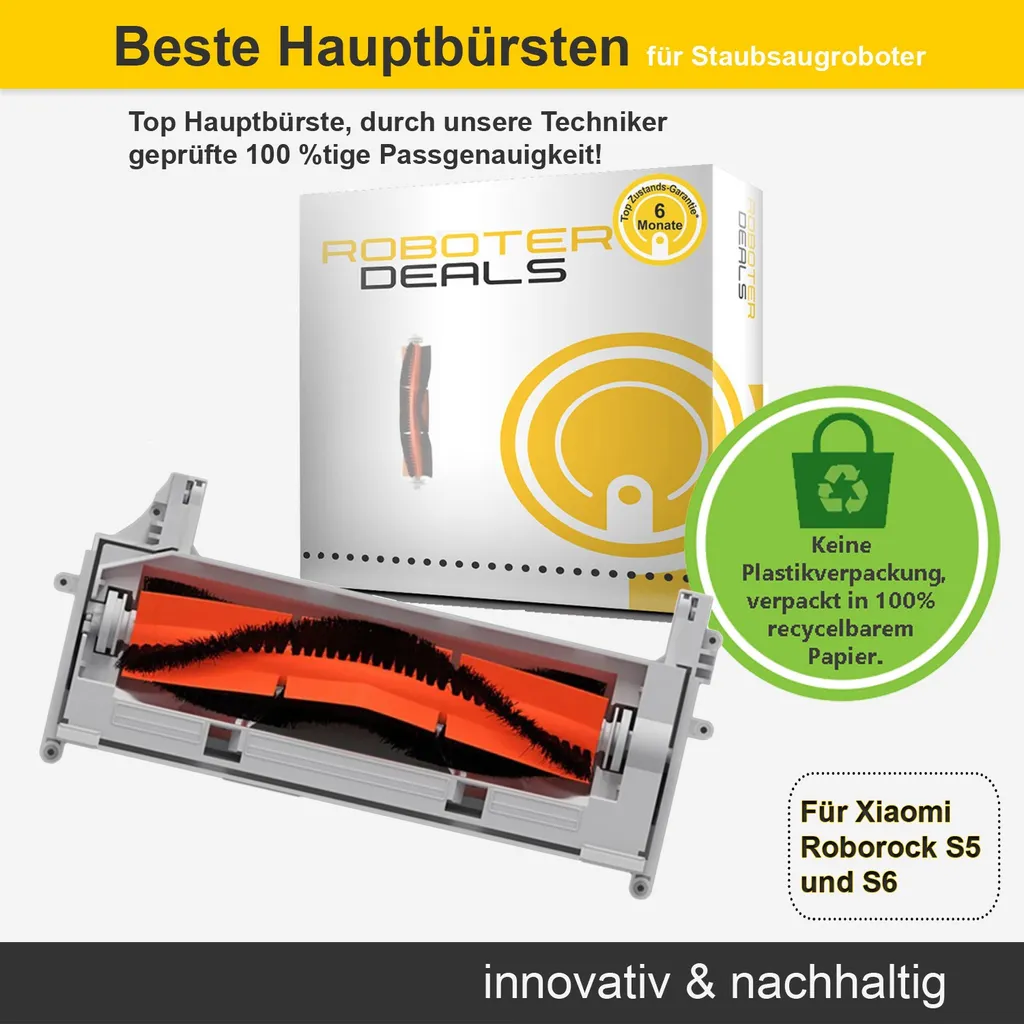 Hauptbürste (Kombibürste) Für Xiaomi Roborock S5, S5 MAX, S6, S6 Pure, S6 MAX 3 Hauptbürste (Kombibürste) Für Xiaomi Roborock S5, S5 MAX, S6, S6 Pure, S6 MAX – Bild 3
