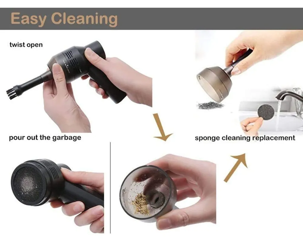 Elektrischer Staubsauger, Luftstaubsauger Leistungsstarkes Gebläse Alternative Druckluftspray Tastaturreiniger Für PC, Laptop, Sofa 1 Elektrischer Staubsauger, Luftstaubsauger Leistungsstarkes Gebläse Alternative Druckluftspray Tastaturreiniger Für PC, Laptop, Sofa