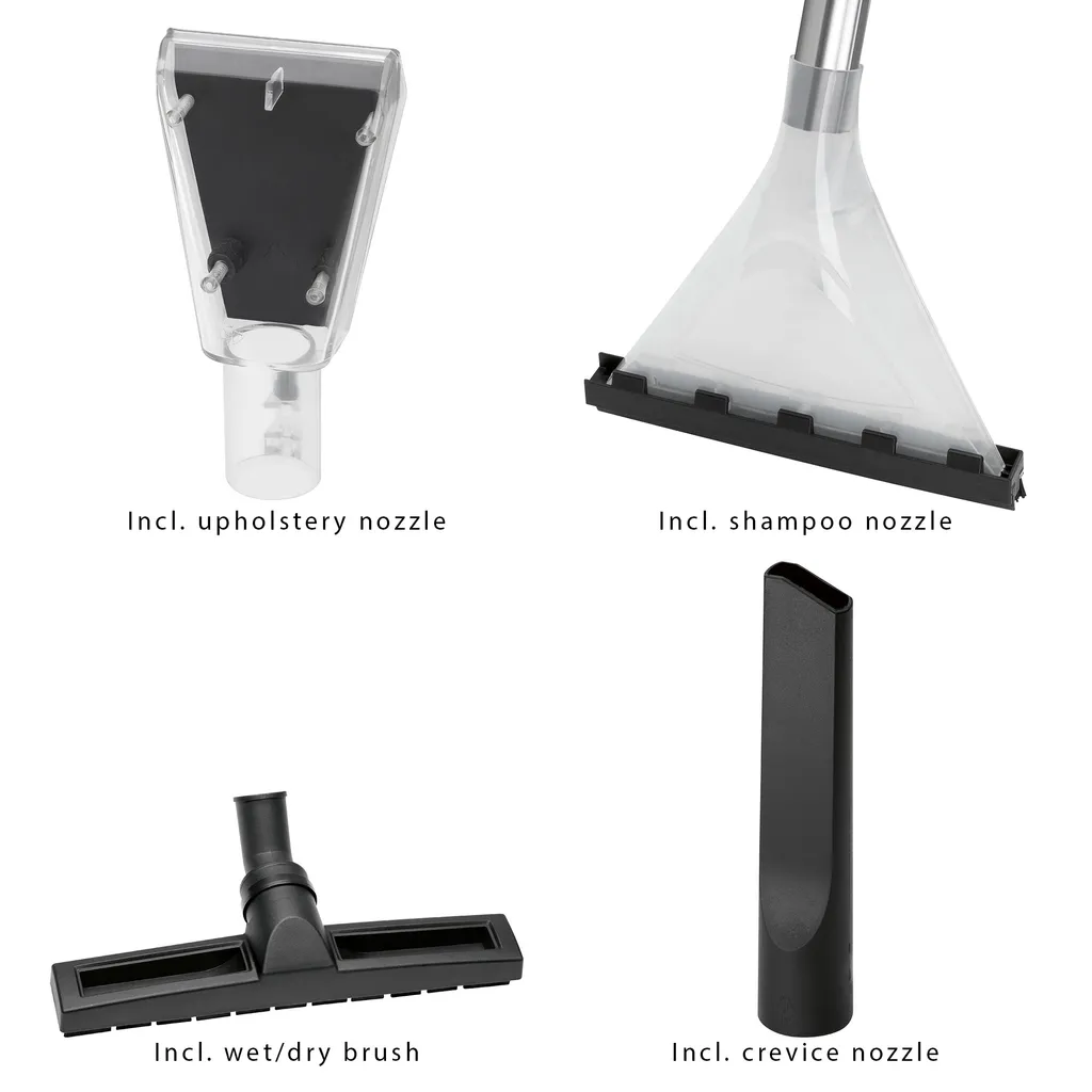 Clatronic® Nass Trockensauger Inkl. Gebläs- U. Shampoo-Funktion, Staubsauger Mit 2-fach Filtersystem, 20L Tankvolumen, Perfekt Als Polsterreiniger O. Teppichreiniger, 1200W - BSS 1309 4 Clatronic® Nass Trockensauger Inkl. Gebläs- U. Shampoo-Funktion, Staubsauger Mit 2-fach Filtersystem, 20L Tankvolumen, Perfekt Als Polsterreiniger O. Teppichreiniger, 1200W - BSS 1309 – Bild 4