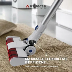 AREBOS Akku Staubsauger, 2-in-1 Hand- Und Bodenstaubsauger, 2 Leistungsstarke Saugmodi, Beutellos, Kabellos Bis Zu 55 Minuten, Mit Wandladestation, Weiß 16 AREBOS Akku Staubsauger, 2-in-1 Hand- Und Bodenstaubsauger, 2 Leistungsstarke Saugmodi, Beutellos, Kabellos Bis Zu 55 Minuten, Mit Wandladestation, Weiß -Besten Staubsauger Geschäft 9ead15f25b5c8482233228d542617dcf
