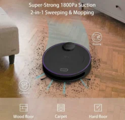 360 S6 Smart Saugroboter Staubsauger Automatisch APP 3200mAh Roboterstaubsauger Vacuum Reinigung Schwarz -Besten Staubsauger Geschäft a10b3518bea6f8cb77d2bc0f56ed2433