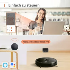 Ultenic D5s Pro 3-In-1 Staubsauger Roboter WLAN Saugroboter 3000 PA Staubsauger Roboter Für Tierhaare Saugroboter Appsteuerung Alexa Google Home -Besten Staubsauger Geschäft a44a1fd755fe033551efc8da0a59e729
