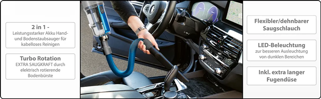 ProfiCare PC-BS 3085 A Akku Bodenstaubsauger, Eco-Cyclon-Twin-Spin Akku-Sauger Mit 25,9 V Lithium-Ionen-Akku (2200 MAh), Anthrazit-blau 18 ProfiCare PC-BS 3085 A Akku Bodenstaubsauger, Eco-Cyclon-Twin-Spin Akku-Sauger Mit 25,9 V Lithium-Ionen-Akku (2200 MAh), Anthrazit-blau – Bild 18