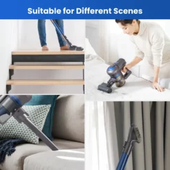 Greenote Akku Staubsauger, 23000PA Staubsauger Kabellos 4 In 1, 200W Mit Doppeltem Digitalmotor LED Elektrobürste Staubsauger, Bis Zu 35 Minuten, Leiser Handstaubsauger, Für Tierhaar Teppich Autos -Besten Staubsauger Geschäft a7276f865c9f560f438a2de2f50f71bf
