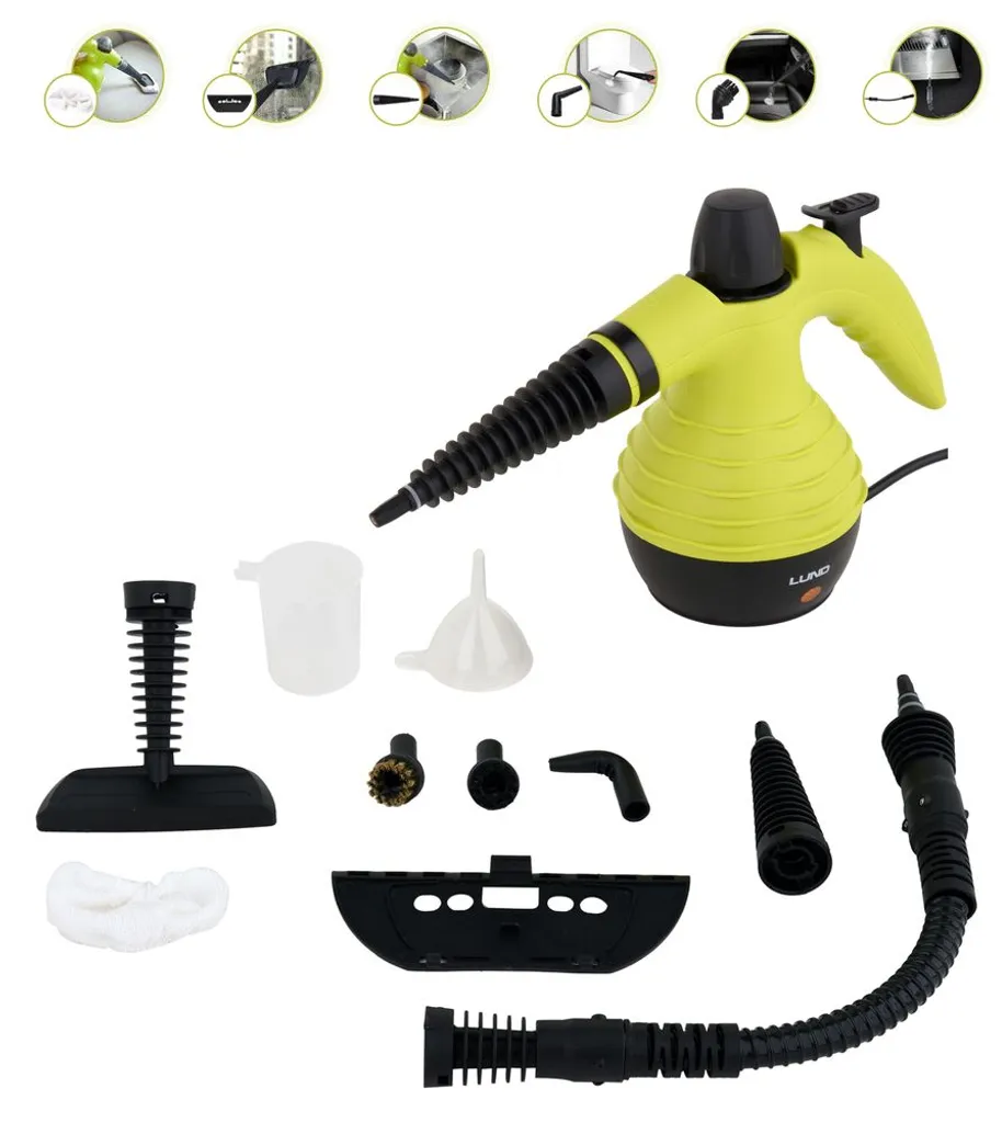 Dampfreiniger Tragbarer Handdampfreiniger Reinigungsgerät Leistungsstark, Multifunktional, Bis 110°C 10 Tlg. Set 2 Dampfreiniger Tragbarer Handdampfreiniger Reinigungsgerät Leistungsstark, Multifunktional, Bis 110°C 10 Tlg. Set – Bild 2