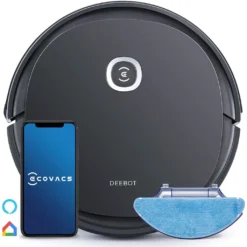 ECOVACS Saugroboter DEEBOT U2 PRO, 2-in-1 Saug- Und Wischroboter, Ideal Für Haustierbesitzer