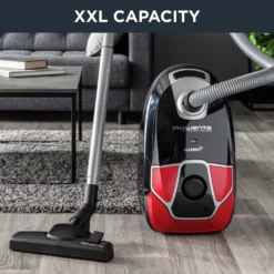 Rowenta RO6859 Silence Force Allergy+ Parkett Bodenstaubsauger Mit Beutel (Staubbeutelkapazität: 4,5 Liter, Allergy+ Filter Hält 99,98% Des Staubs Und Der Allergene Zurück) Schwarz/rot -Besten Staubsauger Geschäft ad382926796810363b4e5063a546788d