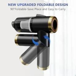 Auto Staubsauger, Rikimxin Handstaubsauger 9000Pa Starke Power Sauger Tragbarer Mini Autostaubsauger Kabellos Wiederaufladbar Staubsauger Mit LED-Licht 90° Rotation Vakuum ,Black -Besten Staubsauger Geschäft af984afa9867e27e69100cbf8cdb8074 1
