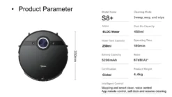 Midea S8+ Saugroboter 5200mAh Bl | 714307 Mit Behälterstation 21 Midea S8+ Saugroboter 5200mAh Bl | 714307 Mit Behälterstation -Besten Staubsauger Geschäft b01b4cee13ce3c073b3e0d808faac0b8