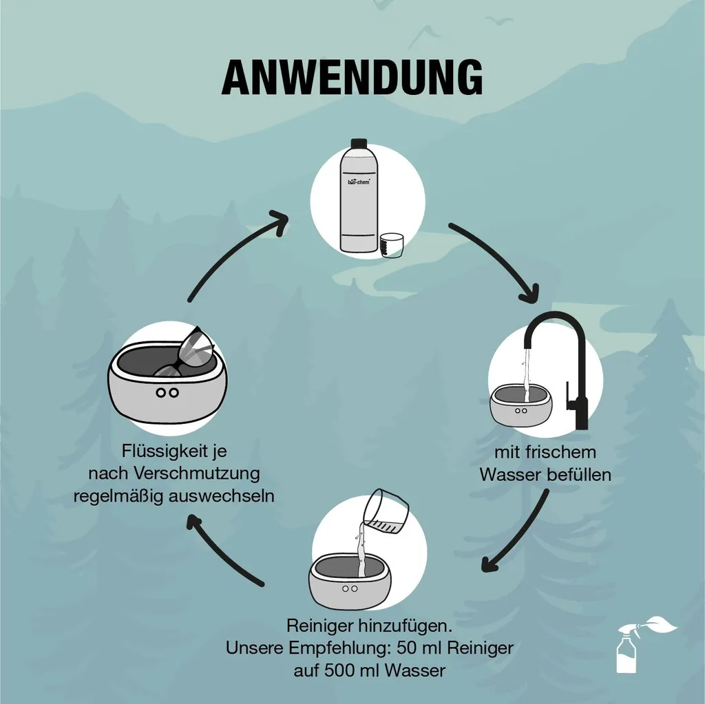 BioChem Ultraschallreiniger Konzentrat, 1000 Ml, Flüssigkeit (Konzentrat), Flasche, Für Die Nutzung Im Innenbereich Geeignet 5 BioChem Ultraschallreiniger Konzentrat, 1000 Ml, Flüssigkeit (Konzentrat), Flasche, Für Die Nutzung Im Innenbereich Geeignet – Bild 5
