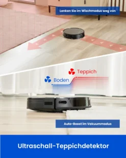 Proscenic Floobot X1 Saugroboter Mit Absaugstation,Ultraschall-Wischsystem,3000Pa Saugkraft,PathPro™ Laser-gestützte Navigation,Staubsauger Roboter Mit Siri,Google Assistant, Alexa& App-Steuerung -Besten Staubsauger Geschäft b4384b2cdd9c8079ab88fe28e4567b2f