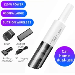 Handheld Vacuum, Car Vacuum Cleaner Cordless 6000PA High Power Small Mini Portable USB Rechargeable Hand Vacuum, For Home, Car, Narrow Spaces ,White -Besten Staubsauger Geschäft b79b86f67bad8efe245b7fd91a05b9dd