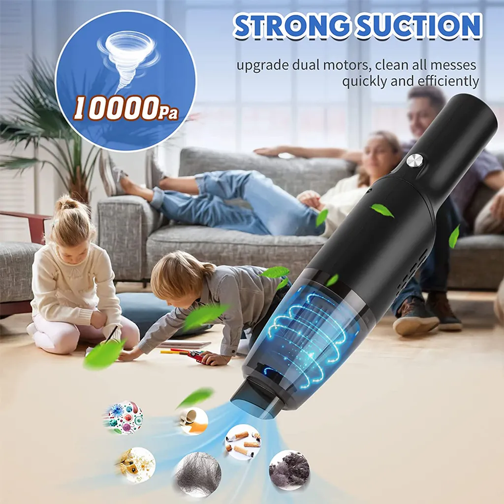 Mini Handstaubsauger Kabellos - Handstaubsauger Wiederaufladbar Tragbar , USB Staubsauger Für Auto, Tastatur, Tierhaare,Black 4 Mini Handstaubsauger Kabellos - Handstaubsauger Wiederaufladbar Tragbar , USB Staubsauger Für Auto, Tastatur, Tierhaare,Black – Bild 4
