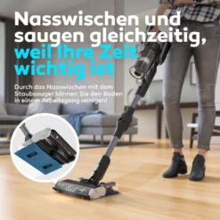 BALTER VERTU X11 PRO Kabelloser Akku Staubsauger Mit Wischfunktion, ALL-IN-ONE Akku- & Handstaubsauger, 350W Hohe Saugleistung, Bis Zu 50 Minuten Laufzeit, Beutellos, FLEX-Gelenk, LED-Düse, Tierhaar Geeignet -Besten Staubsauger Geschäft b94d20350d8c73ae98b1ad2c54cbf511