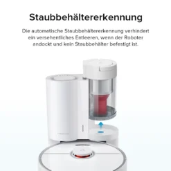 Roborock S7 AbsaugStation Auto-Empty Dock Intelligent Staubsammlung Allergiepflege App Weiß -Besten Staubsauger Geschäft bb4e86a54c6bfaa655e33967fce11be4