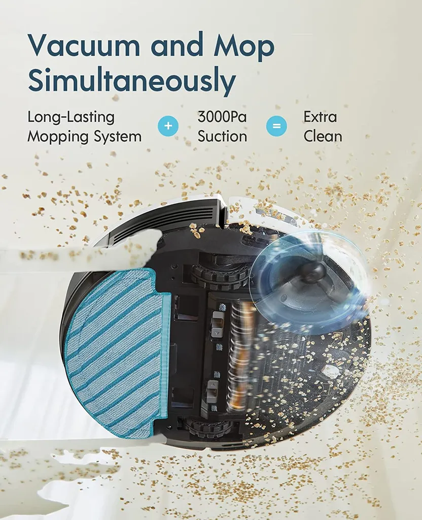 Yeedi Vac 2 Saugroboter Mit Wischfunktion, 3D-Hindernisvermeidung, 3000Pa Saugkraft, Visuelle Kartierung, Benutzerdefinierte Reinigung, Kompatibel Mit Absaugstation (exkl.) 2 Yeedi Vac 2 Saugroboter Mit Wischfunktion, 3D-Hindernisvermeidung, 3000Pa Saugkraft, Visuelle Kartierung, Benutzerdefinierte Reinigung, Kompatibel Mit Absaugstation (exkl.) – Bild 2