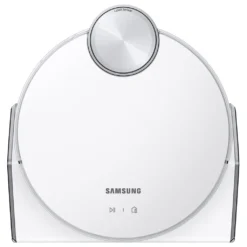 Samsung Jet Bot AI+ Saugroboter Mit Clean Station (KI Objekterkennung, WiFi, App, LED, Weiß)