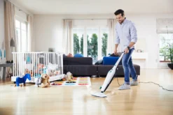 Leifheit Dampfreiniger CleanTenso Inkl. 2er Set Ersatz-Wischbezüge -Besten Staubsauger Geschäft c1d4d91c557e58e7a0f90e033063bc49