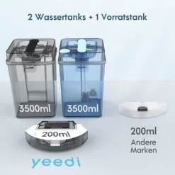 Yeedi Mop Station 2-in-1 Wischroboter, Mopp- Und Saugroboter, Automatisch Waschen Von Mopps, Druckbeaufschlagte Mopps, 2500 Pa, Visuelle Navigation, Teppicherkennung -Besten Staubsauger Geschäft c2a6db0349af23a9a04461d731e6aaf2