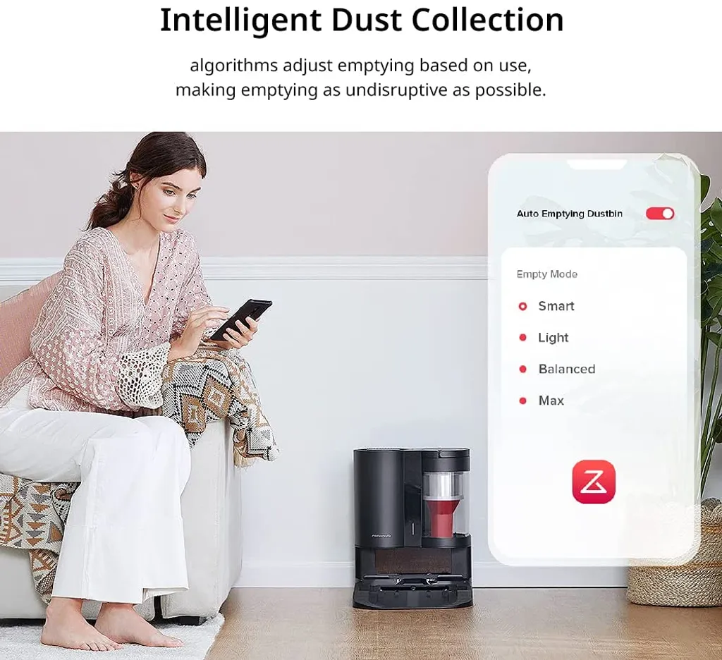 Roborock Auto-Empty Dock Für Roborock S7, S7 MaxV Staubsauger Roboter, Automatic Dust Collection, 3L Dust Bag, App-Control Schwarz 9 Roborock Auto-Empty Dock Für Roborock S7, S7 MaxV Staubsauger Roboter, Automatic Dust Collection, 3L Dust Bag, App-Control Schwarz – Bild 9
