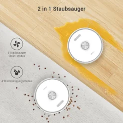 Ultenic T10 Saugroboter Mit Absaugstation, 3000Pa Saugroboter Mit Wischfunktion, Laser Navigation Saugroboter, Mehrstöckige Kartierung Staubsauger Roboter, Roboterstaubsauger Ideal Für Teppiche -Besten Staubsauger Geschäft c82b61b5719b361460becf84ce530068