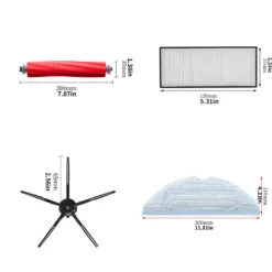 17er Set ZubehöR Für Roborock S7 S7 + S7 Plus S7 Max T7S T7S Plus Saugroboter Filter Mop (Schwarz) -Besten Staubsauger Geschäft c95de48e5b87bb5ea81733de0bed8e10