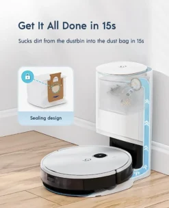 Yeedi Vac Hybrid Saugroboter Mit Absaugstation, 2500Pa Saugstärke Mit Wischfunktion, Teppicherkennung, Raumkarte, Sperrzone, 7,7 Cm Ultradünn 11 Yeedi Vac Hybrid Saugroboter Mit Absaugstation, 2500Pa Saugstärke Mit Wischfunktion, Teppicherkennung, Raumkarte, Sperrzone, 7,7 Cm Ultradünn -Besten Staubsauger Geschäft cc8925bb5a4d8b4c7a75a4a026bf3b92