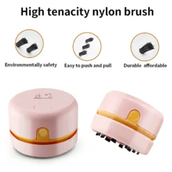 Desktop-Staubsauger USB Aufladbar Einstellbare Saugkraft Mini Tisch Staubsammler Für Tastatur Home Office ,Pink -Besten Staubsauger Geschäft ccf74392772f75f26dff0d2d0e958811