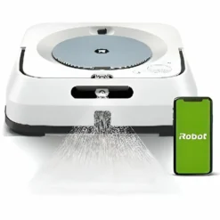 IRobot Braava Jet M6 M6134 Nasswischroboter, Eckig, Weiß/Blau -Besten Staubsauger Geschäft cd51bae441144391c24e60490aa0a6e3