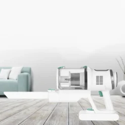 MAXXMEE Akku-Zyklon-Staubsauger Mit Schmutzgraderkennung - Weiß/grün Staubsauger Beutellos Sauger Akku Zyklon Bodenstaubsauger Kabellos Boden 60min -Besten Staubsauger Geschäft d1a45b034baea2f199c53f37c70256f6 1